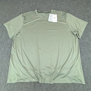 Zelos Mens Performance T-Shirt 2XLT Green Polyester Stretch Active Gym Top New